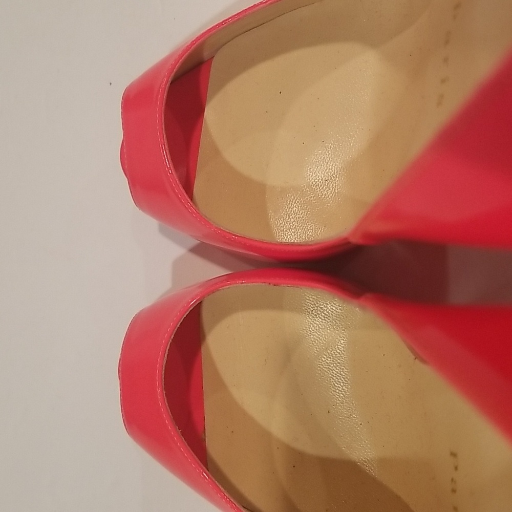 Christian Louboutin peep toe neon pink sexy heels - Picture 14 of 16
